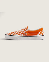 Game Day Classic Slip-On Checkerboard Shoe - Checkerboard Orange / True White