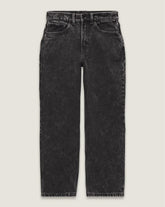 Kids Check-5 Baggy Denim Pants - Stonewash Black