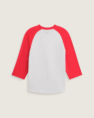 Standard Raglan T-Shirt - Crimson Haze Red / Ash Heather Grey