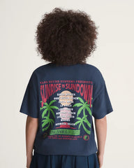 Sunrise to Sundown T-Shirt - Dress Blues