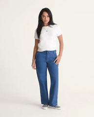 Chore Mid Rise Straight Pants - True Navy Blue