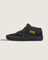 Skate Half Cab Shoe - Black / Mustard Yellow