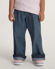 Little Kids Eunice Elastic Denim Pants - Dark Rinse