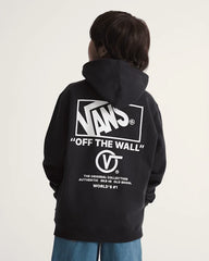 Kids Stacked Hi Pullover Hoodie - Black / White