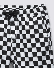 Kids Range Elastic Waist Shorts - Black / White