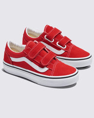 Little Kids Old Skool V Shoe - Racing Red / True White