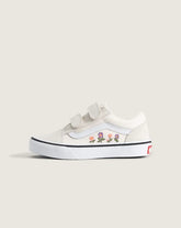 Little Kids Old Skool V Shoe - Floral Embroidery Marshmallow
