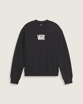 Stretch Logo Crew Sweatshirt - Black / White