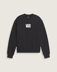 Stretch Logo Crew Sweatshirt - Black / White