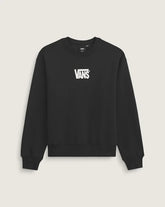 Stretch Logo Crew Sweatshirt - Black / White