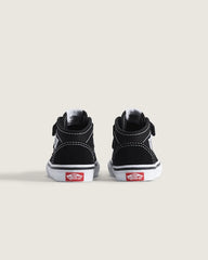 Toddler Half Cab Decon Shoe - Suede Black / White