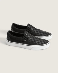 Classic Slip-On Checkerboard Shoe - Checkerboard Black / Black