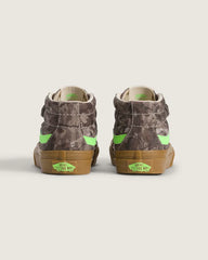 Little Kids Sk8-Mid V Shoe - Camo Gecko Green