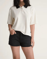Check-5 Low Rise Mini Shorts - Rinse Black