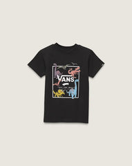 Little Kids Glow In The Dark Dino T-Shirt - Black