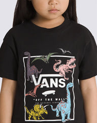 Little Kids Glow In The Dark Dino T-Shirt - Black