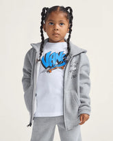 Little Kids Sk8 Posse Zip Hoodie - Cement Heather Grey
