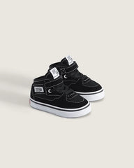 Toddler Half Cab Decon Shoe - Suede Black / White