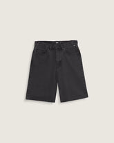 Check-5 Baggy Denim Shorts - Washed Black