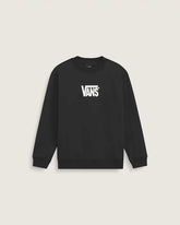 Kids Stretch Logo Crew Sweatshirt - Black / White