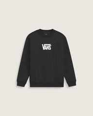 Kids Stretch Logo Crew Sweatshirt - Black / White
