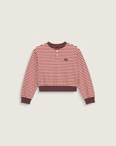 Kids Molley Long Sleeve Henley - Pale Petal Pink