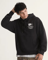 Stacked Hi Pullover Hoodie - Black / White