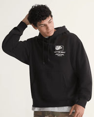 Stacked Hi Pullover Hoodie - Black / White