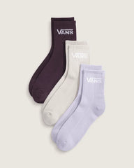 Classic Half Crew Socks 3-Pack - Bay Leaf Brown / Taupe Mist / Lilac Purple