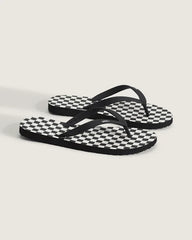 Makena Checkerboard Sandal - Checkerboard Black / Marshmallow White