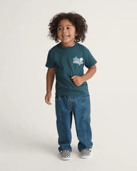 Little Kids Naithin 2.0 Elastic Waist Denim Pants - Vintage Indigo Blue