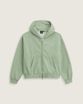 Premium Zip Hoodie - Grey Olive Green