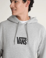 Stretch Logo Pullover Hoodie - Cement Heather Grey