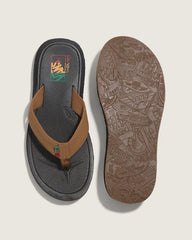 Nexpa Synthetic Sandal - Dachshund Brown / Black