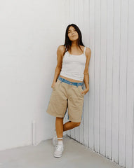 Long Bermuda Shorts - Incense Brown