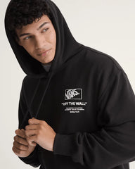 Stacked Hi Pullover Hoodie - Black / White