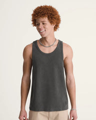 Premium Waffle Tank Top - Faded Black