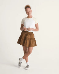 Francesca Mini Skirt - Dachshund Brown