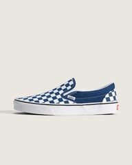 Classic Slip-On Checkerboard Shoe - Checkerboard Deep Indigo Blue
