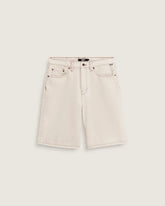 Check-5 Baggy Denim Shorts - Natural Seed Beige