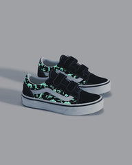 Little Kids Old Skool V Shoe - Glow-in-the-Dark / Black
