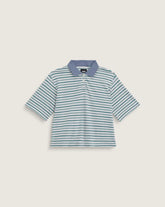Swing Knit Polo Shirt - Glacial Slate Blue