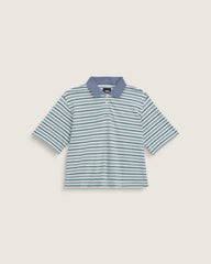 Swing Knit Polo Shirt - Glacial Slate Blue