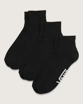 Classic Quarter Crew Socks - Black