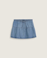 Francesca Denim Mini Skirt - Stonewash Blue