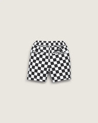 Little Kids Range Elastic Checkerboard Shorts - Black / White