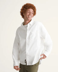 Lawson Solid Oxford Long Sleeve Shirt - White
