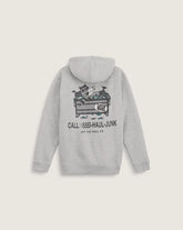 Kids Dumpster Raccoon Zip Hoodie - Cement Heather Grey