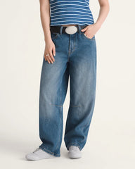 Check-5 Mid Rise Barrel Pants - Vintage Indigo
