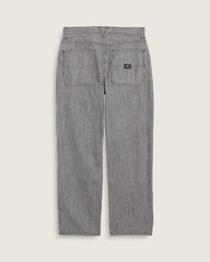 Chore Loose Stripe Denim Pants - Black / White